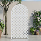 Casaphoria 72" H x 35" W Arched Metal Privacy Screen by Casaphoria