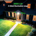 intelamp Solar Flood Lights Outdoor Waterproof, 20000mAh 2000LM Floodlight - Image 3