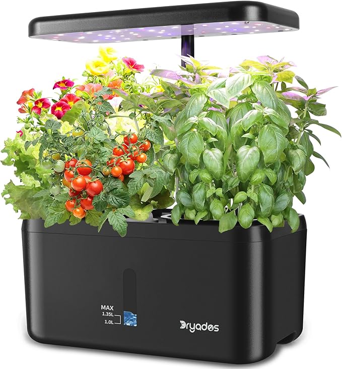 Indoor Garden System 19 Watt LED Growing Light Upgrade 2 Self-Watering by Dryades
