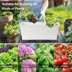 Window Box Planter 6 Pcs, 17 Inches Rectangle Flower Pots - Image 7