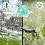 Afirst Decorative Solar Lights Outdoor Solar Turtle Stake Lights Hand Blown - Image 5