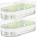 2 Pack Garden Netting for Raised Beds, 55.1" x 30" x 19.6" Garden Bed Insect by PurpleStar