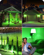 EDISHINE St.Patrick's Day/Easter Decorations PAR38 Green LED Flood Light Bulbs - Image 5