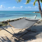 SUPERJARE Hammock with Stand, 2 Person Heavy Duty Hammock Frame, Detachable - Image 3