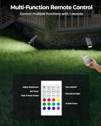 Solar Spot Lights Outdoor, 12 Color Modes Landscape Light Waterproof IP67 - Image 5