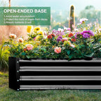 Land Guard 3 Pack 6×3×1ft Galvanized Metal Raised Garden Bed, Metal Planter Kit - Image 5