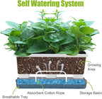 Window Box Planter 8 Pcs, 17 Inches Rectangle Flower Pots - Image 2