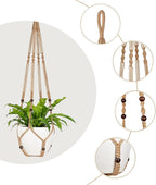 Mkono 43 Inch Macrame Plant Hanger Large - Image 4