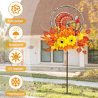 Solar Thanksgiving Turkey Outdoor Decor - Image 2