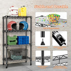 1000 lbs 4 Tier Shelf Metal Storage Shelves Wire Rack Closet Organizers - Image 7