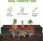 2PCS 12x2x1FT Galvanized Raised Garden Bed Kit, Vegetable Boxes-Rectangle Metal - Image 3