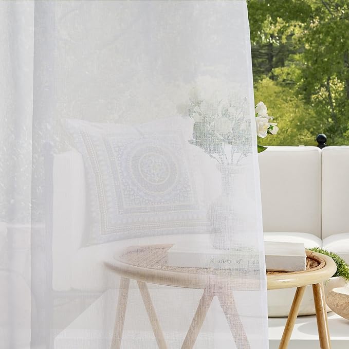 RYB HOME 2 Panels Outdoor Curtains - Image 3