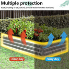 Vengarus 8x4x1FT Galvanized Raised Garden Bed Kit, Outdoor Metal Planter Box - Image 5