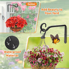 Plant Hangers Outdoor 4 Pack 10 Inch Metal Hanging Plant Bracket Metal Hanging - Image 4