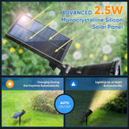 KEV 800 Lumens Solar Spot Lights Outdoor, 18 LEDs Solar Flood Lights - Image 3