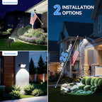 WdtPro Solar Spot Lights Outdoor Waterproof, 6 Pack, Bright Solar Landscape - Image 8
