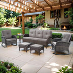 Belord Outdoor Ottomans for Patio Foot Rest - Image 2