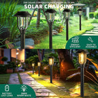 12 Pack Solar Pathway Lights Outdoor, Dusk to Dawn Solar Lights Outdoor - Image 3