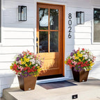 20 Bundles Artificial Flowers for Outdoors, UV Resistant Fake Plants Flowers - Image 4