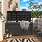 Patiowell 120 Gallon Large Deck Box, Outdoor Lockable Storage Box - Image 3
