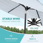 Tempera Patio Market Outdoor Table Umbrella - Image 6