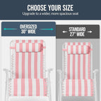 Best Choice Products Set of 2 Extra Wide Adjustable Steel Mesh Zero Gravity - Image 4