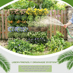 30 Set 60 Pocket Vertical Stackable Wall Planters Kit Outdoor Self Watering - Image 8