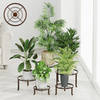5 Pack Plant Stand Indoor Outdoor, Flower Pot Stand Plant Rack by Unknown