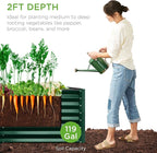 Best Choice Products 4x2x2ft Outdoor Metal Raised Garden Bed, Deep Root Planter - Image 2