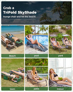 KingCamp Tanning Chair with Face Hole, Lounge Chairs Outdoor Folding Comfy - Image 7
