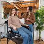 SUNNYFEEL Tall Camping Directors Chair, Portable Folding Artist Makeup Chair - Image 2