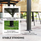 Outsunny 10' x 10' Outdoor Patio Gazebo, Heavy Duty Gazebo Canopy Shelter - Image 6