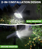 Bright Solar Spot Lights Outdoor 4 Pack, Solar Lights Outdoor Waterproof IP67 - Image 5