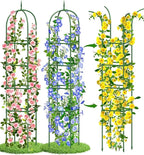 Garden Obelisk Trellis for Climbing Plants, 6FT Garden Obelisk Rustproof PE by GrowYourGreenParadise