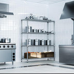 2800 LBS 59" W 4 Tier Storage Shelves Rack Metal Wire Shelving Unit, Storage - Image 2