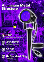 Elenora Halloween Spotlights Outdoor, 15W LED Black Light/Blacklight - Image 4