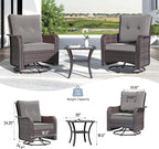 Kullavik 9 Pieces Outdoor Patio Furniture Set, PE Wicker Rattan Sectional Sofa - Image 9