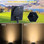 Solar Spot Lights Outdoor, 20 LED IP65 Waterproof Landscape Lighting, - Image 4