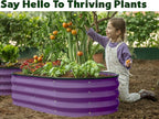 Plant & Plot Galvanized Raised Garden Beds Outdoor // 4×2×1 ft Planter Raised - Image 3