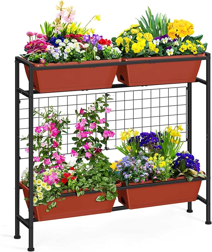 Raised Garden Beds with Legs, Elevated Planter Box Outdoor by OYEAL