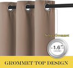 NICETOWN Blackout Bedroom Curtain 102 inches Length, Grommet Thermal Insulated - Image 2