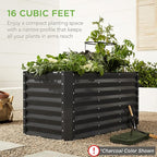 Best Choice Products 4x2x2ft Outdoor Metal Raised Garden Bed, Deep Root Box - Image 8