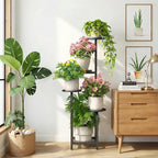 TOSKING 5 Tier Tall Plant Stand Indoor Outdoor, Heavy Duty Corner Shelf - Image 2