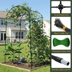 79" Garden Trellis Arch for Climbing Plants – Tall Outdoor Metal Trellis for - Image 5