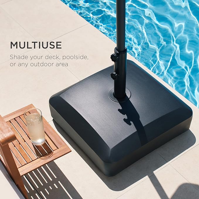 Best Choice Products 123lb Capacity Fillable Mobile Umbrella Base Heavy Duty - Image 5
