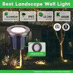 Ground Well Lights, Landscape LED Low Voltage Inground Lights, Outdoor - Image 2