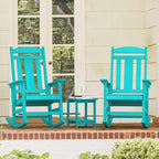 LUE BONA Rocking Chair Outdoor, Weather Resistant HDPS Plastic Rocker Chairs - Image 8