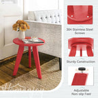 HDPS Outdoor Side Table, Small Round Side Table Weather-Resistant, Outdoor Side - Image 5