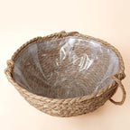 Natural Seagrass Hanging Planter Basket Set, Indoor Plant Pots, Boho Decor - Image 5