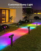 Lumary Smart Pathway Lights Pro 700LM, RGBAICW Color Changing Landscape Lights - Image 3